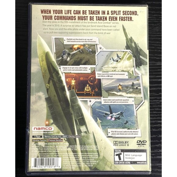 Ace Combat 5: The Unsung War PS2 Video Game Complete W/ Manual - Picture 4 of 4